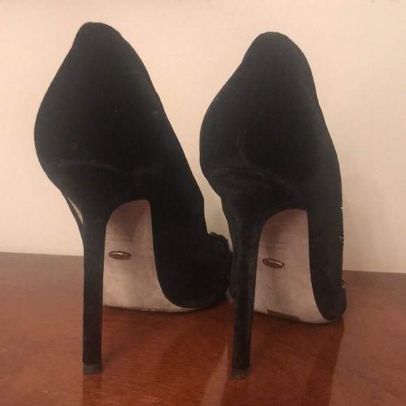 Sergio Rossi heels black velvet size 40 - Picture 8 of 8